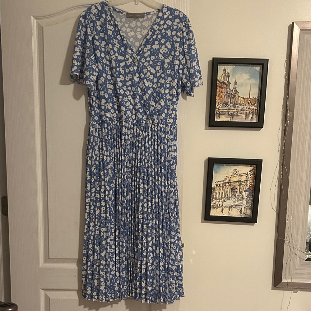 Floral Blue Dress